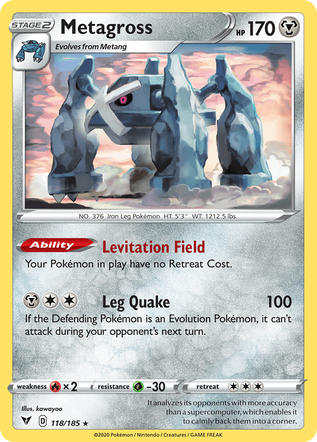 Carta Metagross 118/185 do set Vivid Voltage — Pokémon TCG | Bynx