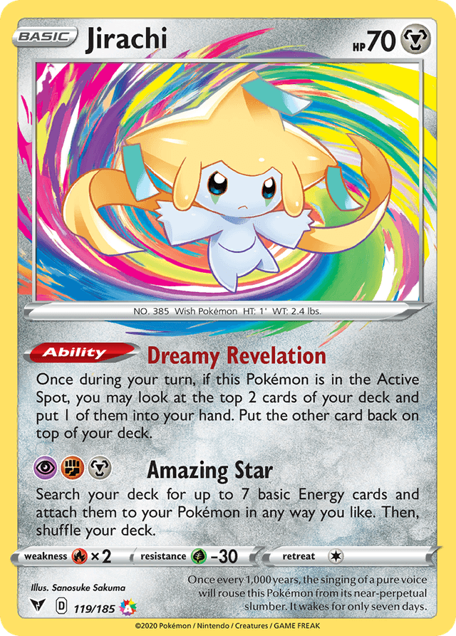 Carta Jirachi 119/185 do set Vivid Voltage — Pokémon TCG | Bynx