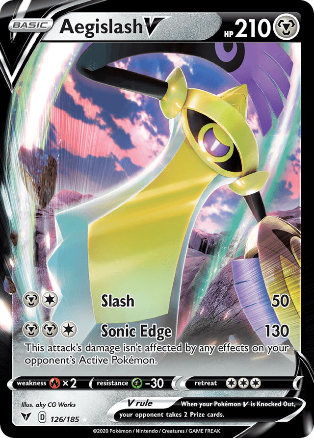 Carta Aegislash V 126/185 do set Vivid Voltage — Pokémon TCG | Bynx