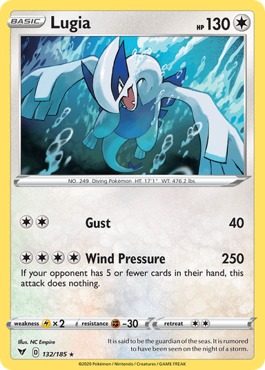 Carta Lugia 132/185 do set Vivid Voltage — Pokémon TCG | Bynx