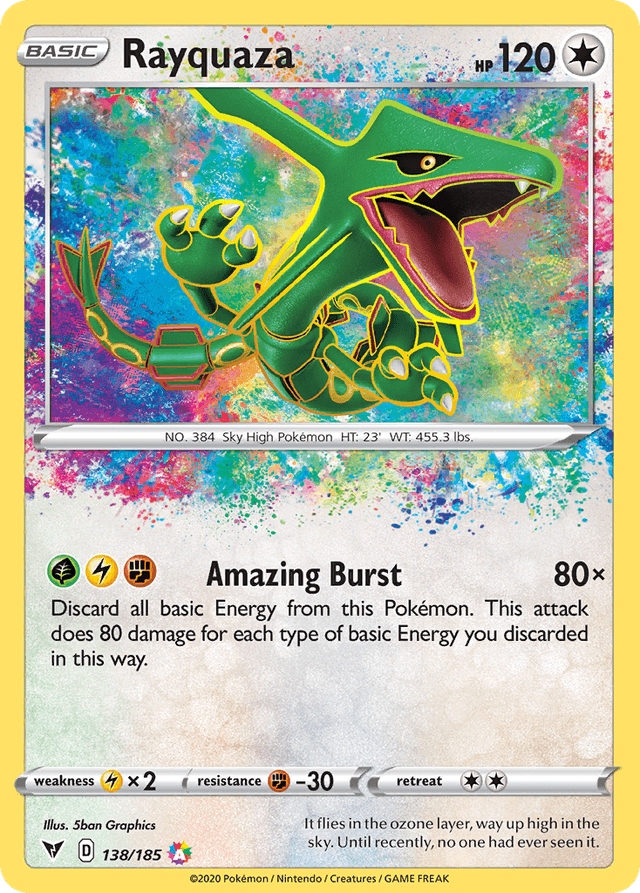 Carta Rayquaza 138/185 do set Vivid Voltage — Pokémon TCG | Bynx