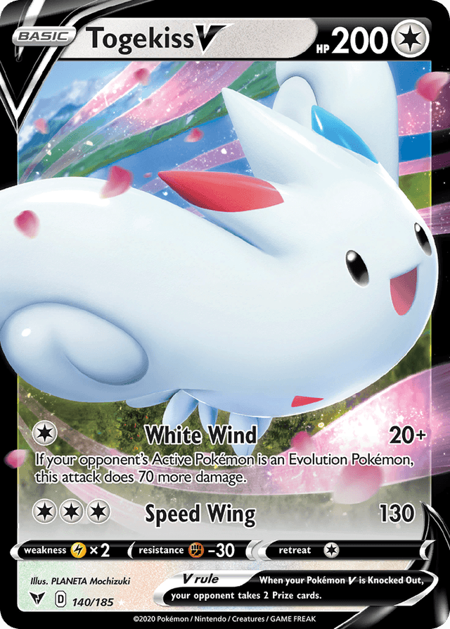 Carta Togekiss V 140/185 do set Vivid Voltage — Pokémon TCG | Bynx