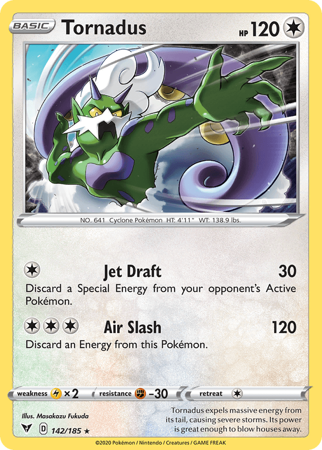 Carta Tornadus 142/185 do set Vivid Voltage — Pokémon TCG | Bynx