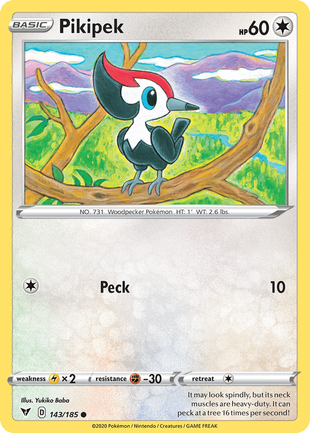 Carta Pikipek 143/185 do set Vivid Voltage — Pokémon TCG | Bynx
