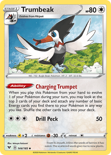 Carta Trumbeak 144/185 do set Vivid Voltage — Pokémon TCG | Bynx