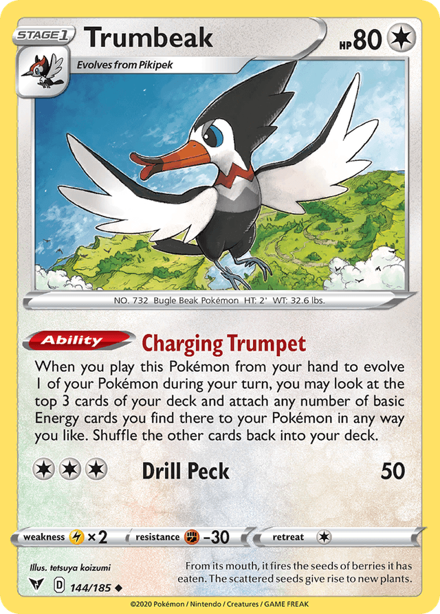 Carta Trumbeak 144/185 do set Vivid Voltage — Pokémon TCG | Bynx
