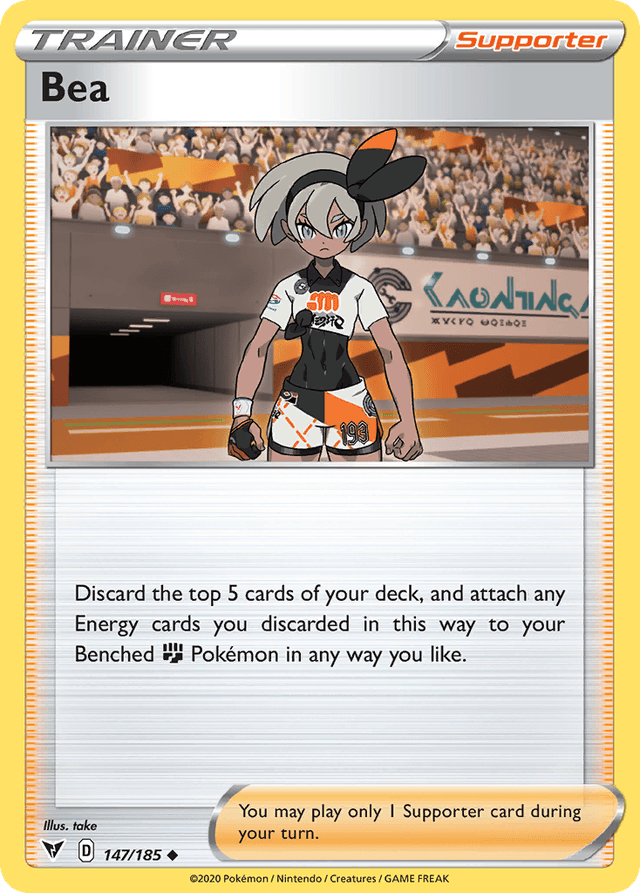 Carta Bea 147/185 do set Vivid Voltage — Pokémon TCG | Bynx
