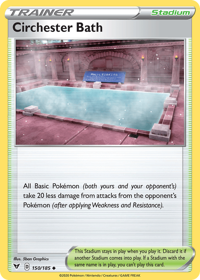 Carta Circhester Bath 150/185 do set Vivid Voltage — Pokémon TCG | Bynx