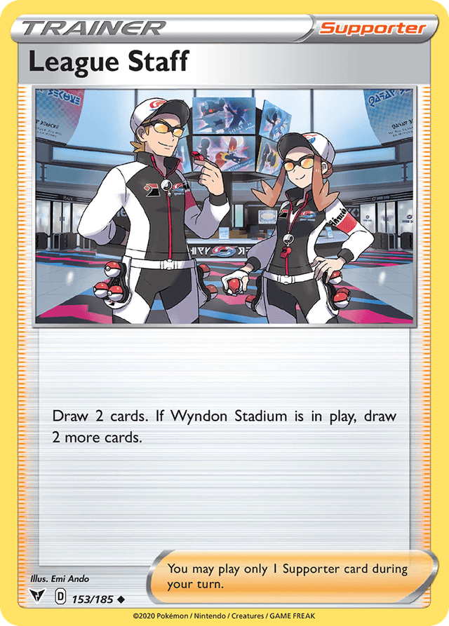 Carta League Staff 153/185 do set Vivid Voltage — Pokémon TCG | Bynx