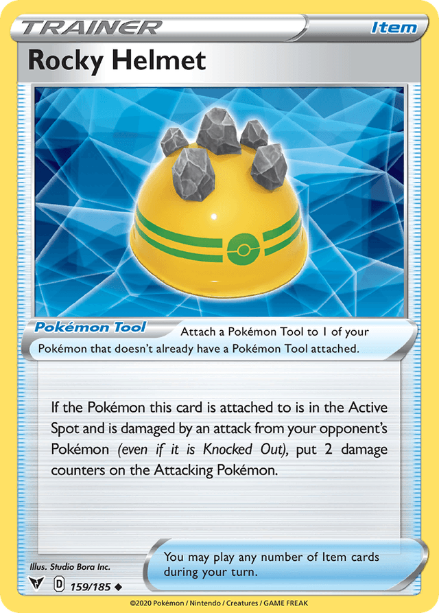 Carta Rocky Helmet 159/185 do set Vivid Voltage — Pokémon TCG | Bynx