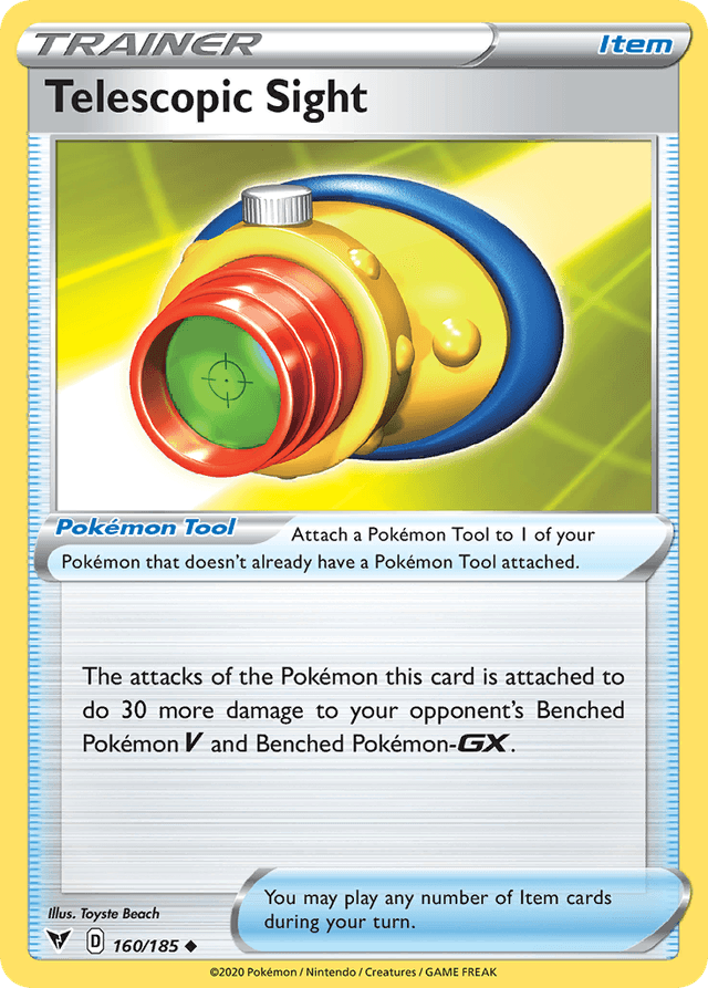Carta Telescopic Sight 160/185 do set Vivid Voltage — Pokémon TCG | Bynx