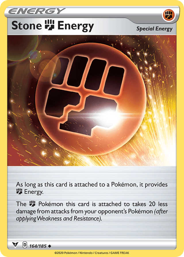 Carta Stone Fighting Energy 164/185 do set Vivid Voltage — Pokémon TCG | Bynx