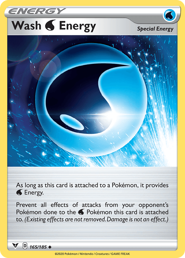 Carta Wash Water Energy 165/185 do set Vivid Voltage — Pokémon TCG | Bynx
