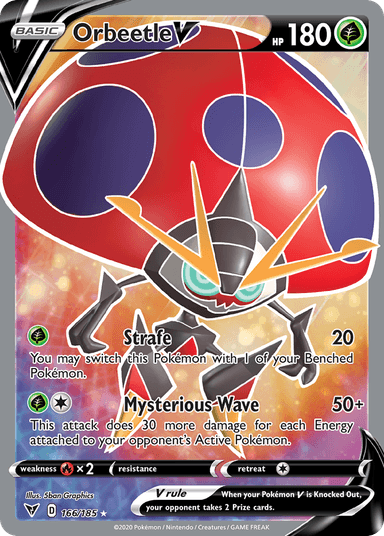 Carta Orbeetle V 166/185 do set Vivid Voltage — Pokémon TCG | Bynx