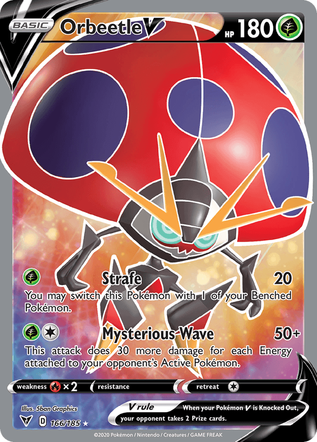 Carta Orbeetle V 166/185 do set Vivid Voltage — Pokémon TCG | Bynx