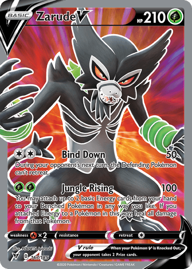 Carta Zarude V 167/185 do set Vivid Voltage — Pokémon TCG | Bynx