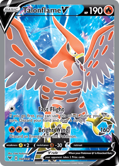 Carta Talonflame V 168 do set Vivid Voltage — Pokémon TCG | Bynx