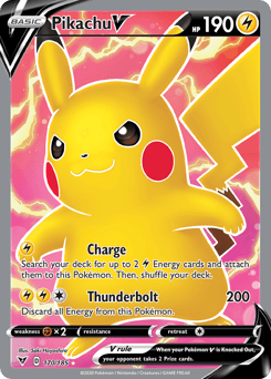 Pikachu V 170 — Vivid Voltage