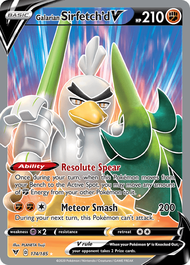 Carta Galarian Sirfetch'd V 174/185 do set Vivid Voltage — Pokémon TCG | Bynx