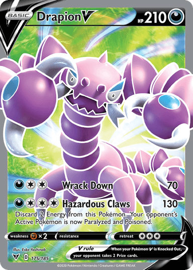 Carta Drapion V 175/185 do set Vivid Voltage — Pokémon TCG | Bynx