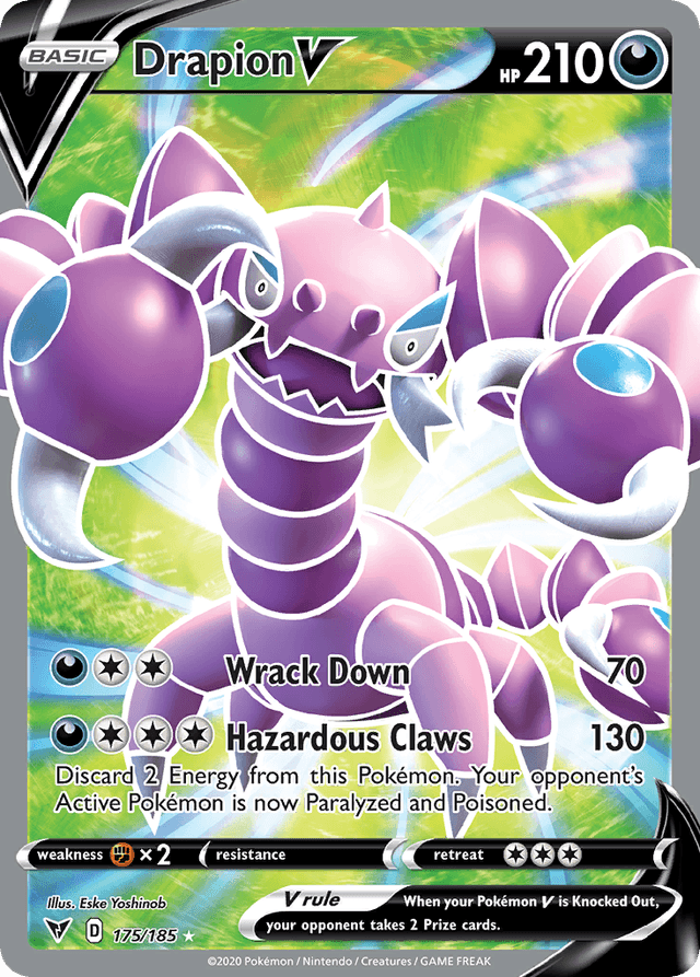 Carta Drapion V 175/185 do set Vivid Voltage — Pokémon TCG | Bynx