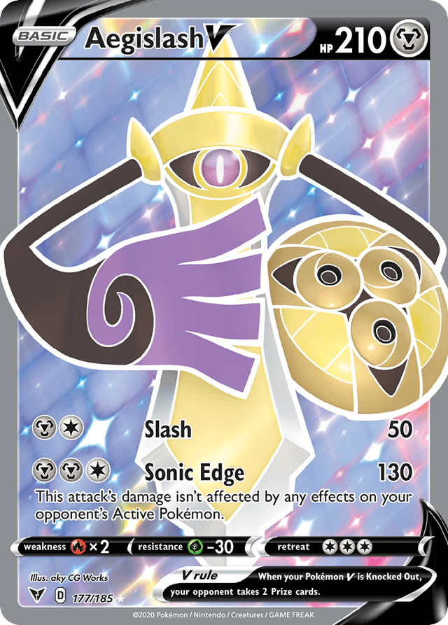 Carta Aegislash V 177/185 do set Vivid Voltage — Pokémon TCG | Bynx