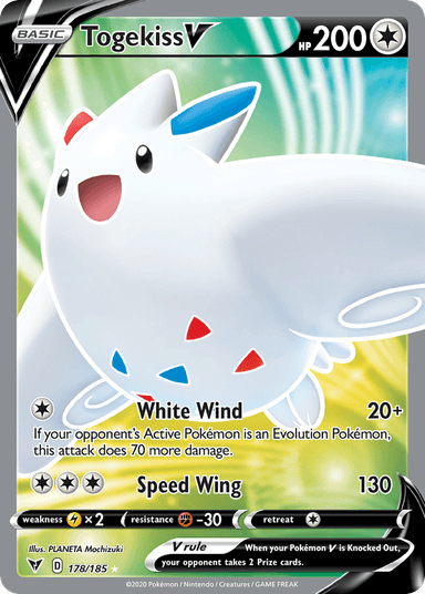 Carta Togekiss V 178/185 do set Vivid Voltage — Pokémon TCG | Bynx