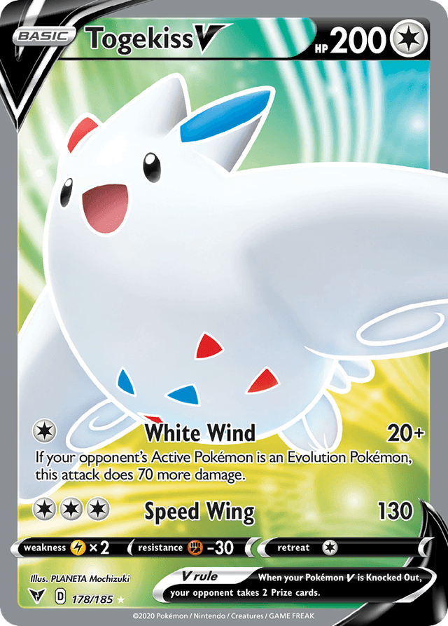 Carta Togekiss V 178/185 do set Vivid Voltage — Pokémon TCG | Bynx