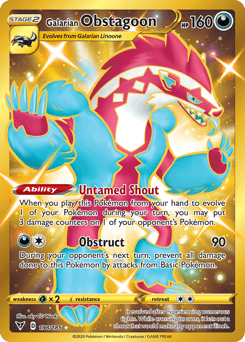 Galarian Obstagoon 198 — Vivid Voltage