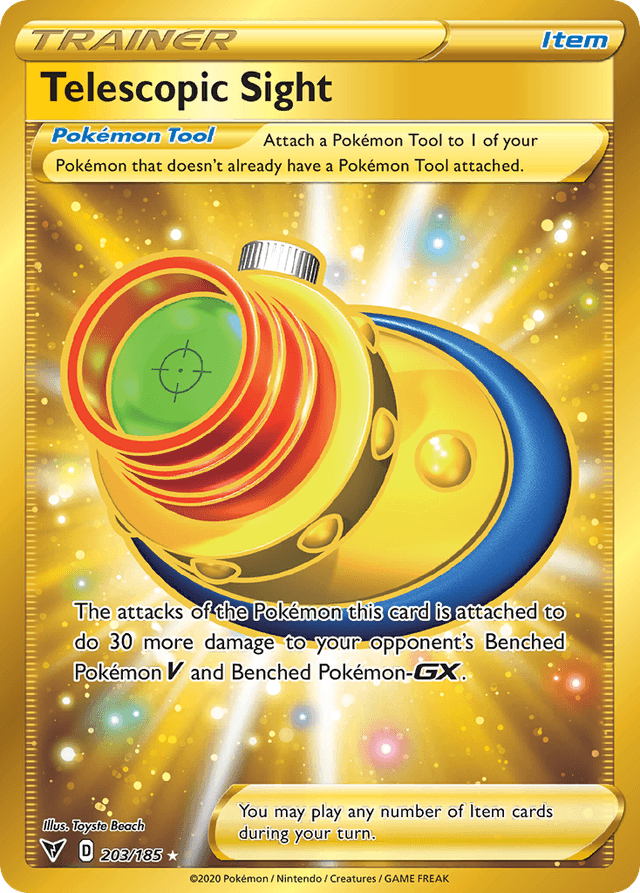 Carta Telescopic Sight 203/185 do set Vivid Voltage — Pokémon TCG | Bynx