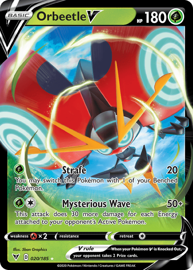 Carta Orbeetle V 20/185 do set Vivid Voltage — Pokémon TCG | Bynx