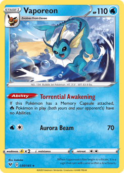 Vaporeon 30 — Vivid Voltage