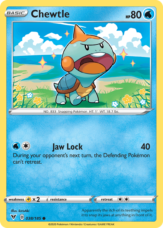 Carta Chewtle 38/185 do set Vivid Voltage — Pokémon TCG | Bynx