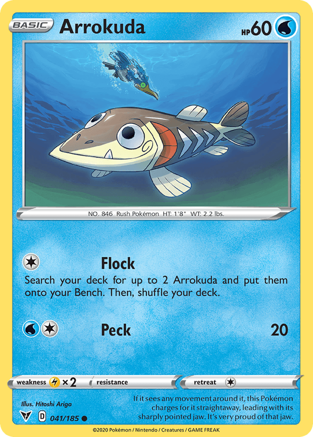 Carta Arrokuda 41/185 do set Vivid Voltage — Pokémon TCG | Bynx