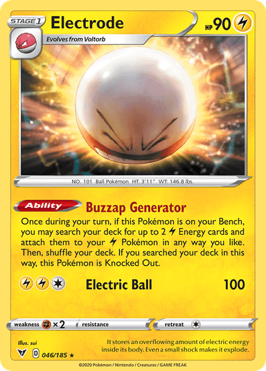 Carta Electrode 46/185 do set Vivid Voltage — Pokémon TCG | Bynx
