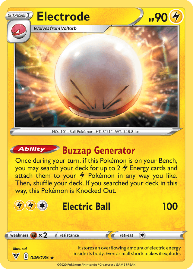 Carta Electrode 46/185 do set Vivid Voltage — Pokémon TCG | Bynx
