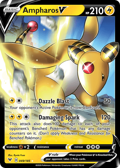 Carta Ampharos V 49/185 do set Vivid Voltage — Pokémon TCG | Bynx