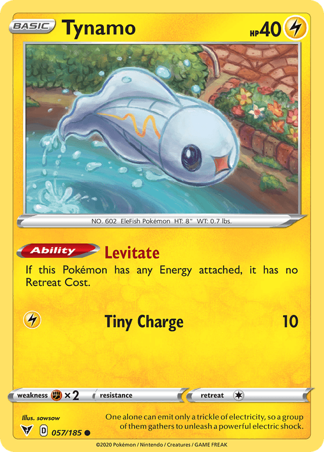 Carta Tynamo 57/185 do set Vivid Voltage — Pokémon TCG | Bynx