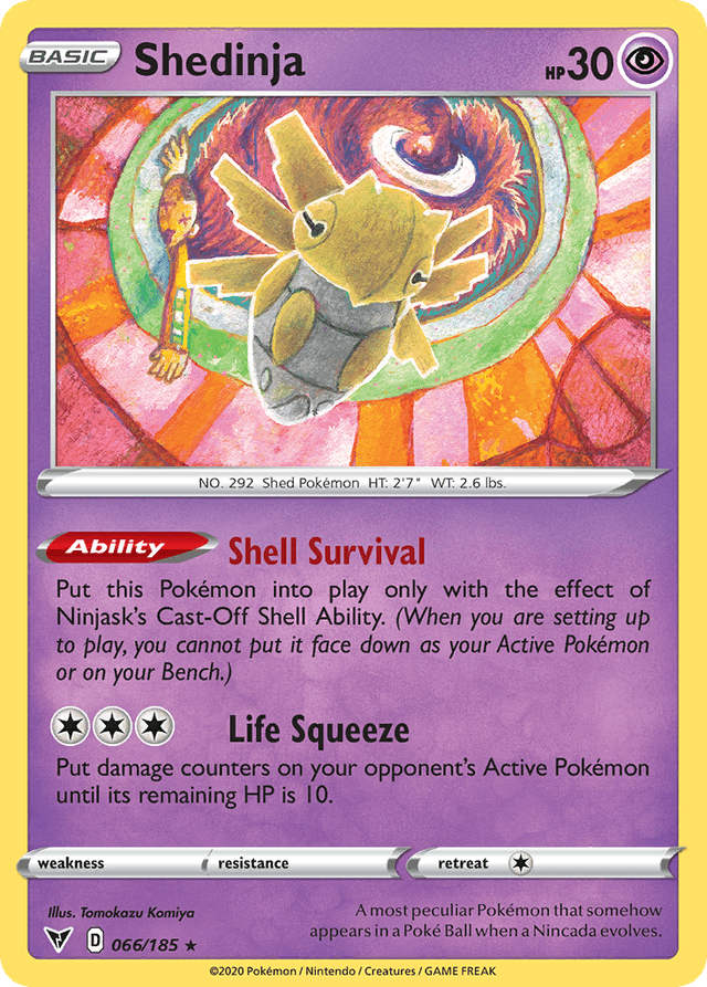 Carta Shedinja 66/185 do set Vivid Voltage — Pokémon TCG | Bynx