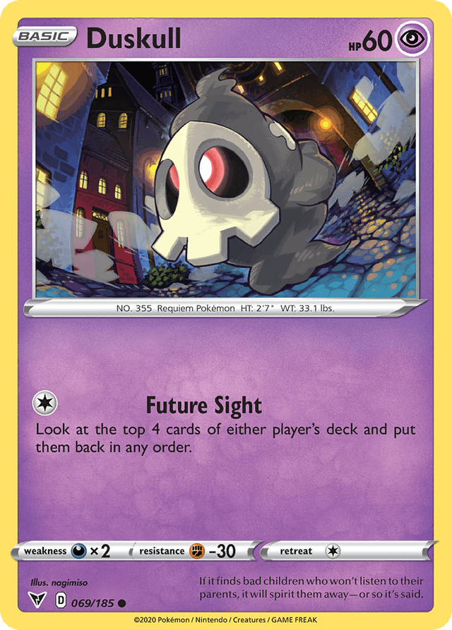 Carta Duskull 69/185 do set Vivid Voltage — Pokémon TCG | Bynx