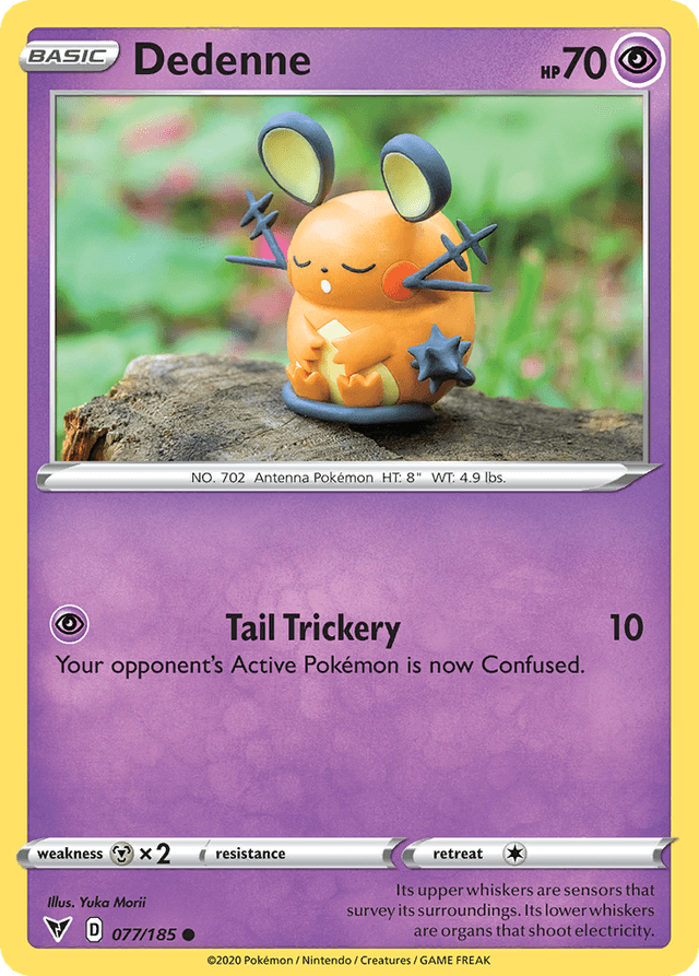 Carta Dedenne 77/185 do set Vivid Voltage — Pokémon TCG | Bynx