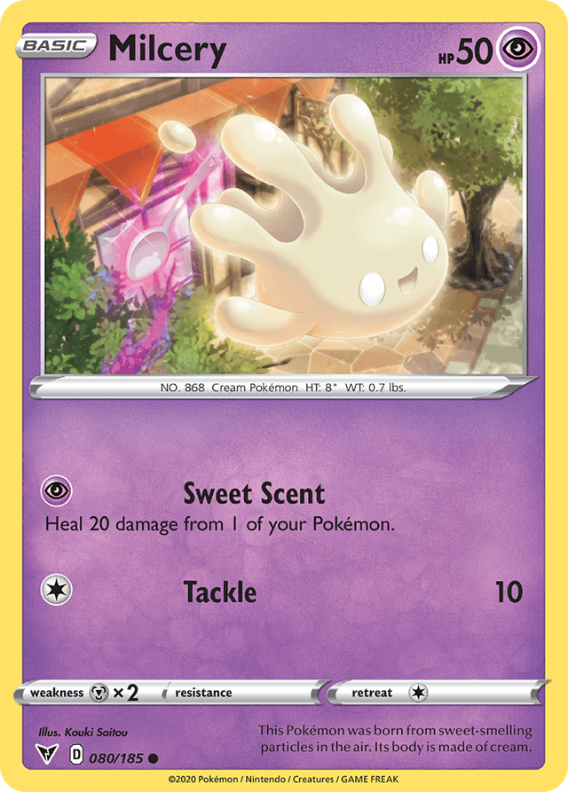 Carta Milcery 80/185 do set Vivid Voltage — Pokémon TCG | Bynx