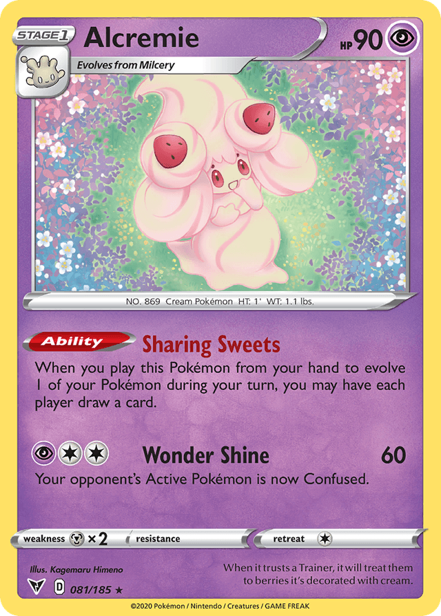 Carta Alcremie 81/185 do set Vivid Voltage — Pokémon TCG | Bynx