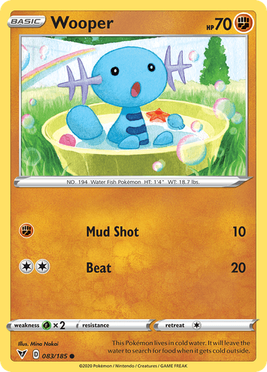 Carta Wooper 83/185 do set Vivid Voltage — Pokémon TCG | Bynx