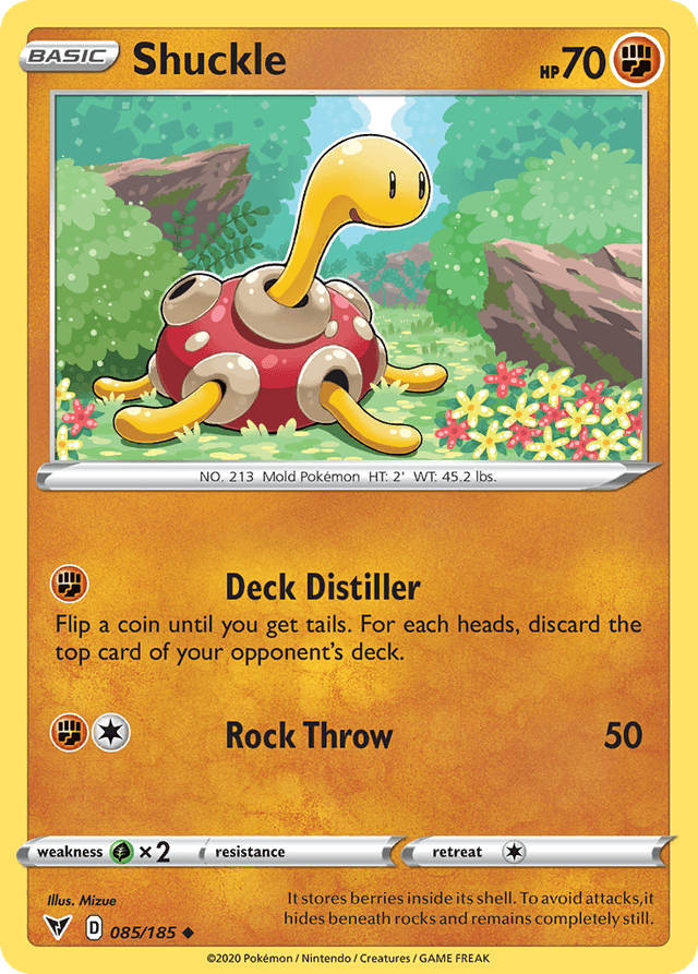 Carta Shuckle 85/185 do set Vivid Voltage — Pokémon TCG | Bynx