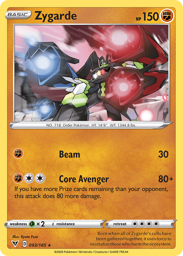 Carta Zygarde 93/185 do set Vivid Voltage — Pokémon TCG | Bynx