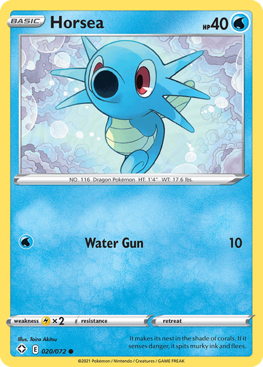 Carta Horsea 20/72 do set Shining Fates — Pokémon TCG | Bynx