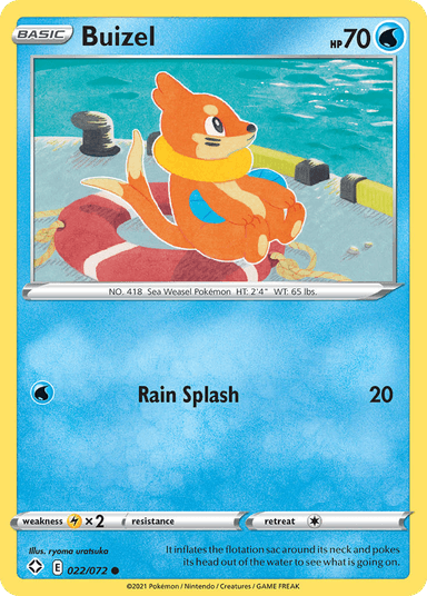 Carta Buizel 22/72 do set Shining Fates — Pokémon TCG | Bynx