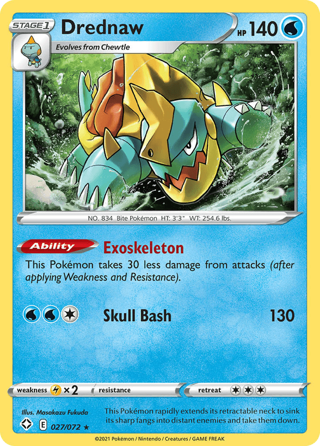 Carta Drednaw 27/72 do set Shining Fates — Pokémon TCG | Bynx