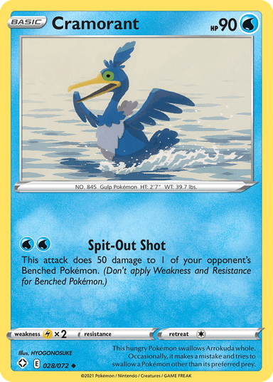 Carta Cramorant 28/72 do set Shining Fates — Pokémon TCG | Bynx